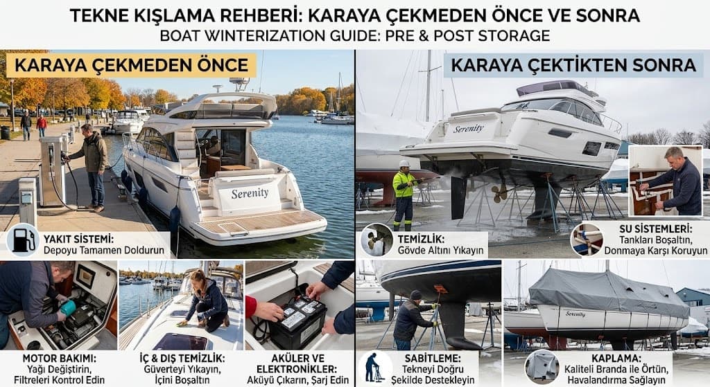 Tekne Kışlama Rehberi: Karaya Çekmeden Önce ve Sonra